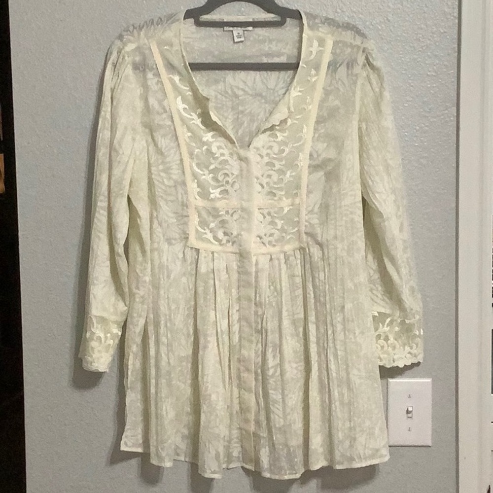 Coldwater Creek Cream Blouse
